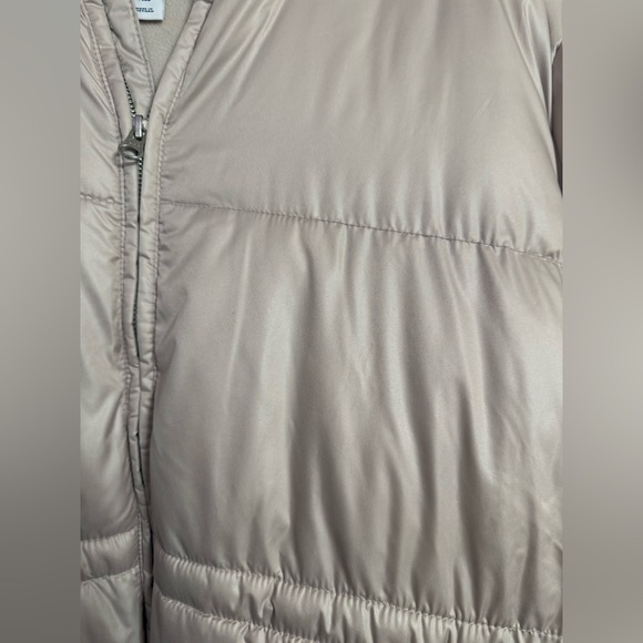 Old Navy Hooded Frost-Free Long-Line Puffer Jacket Rose Beige Pink 2X Plus NWT - Picture 5 of 6